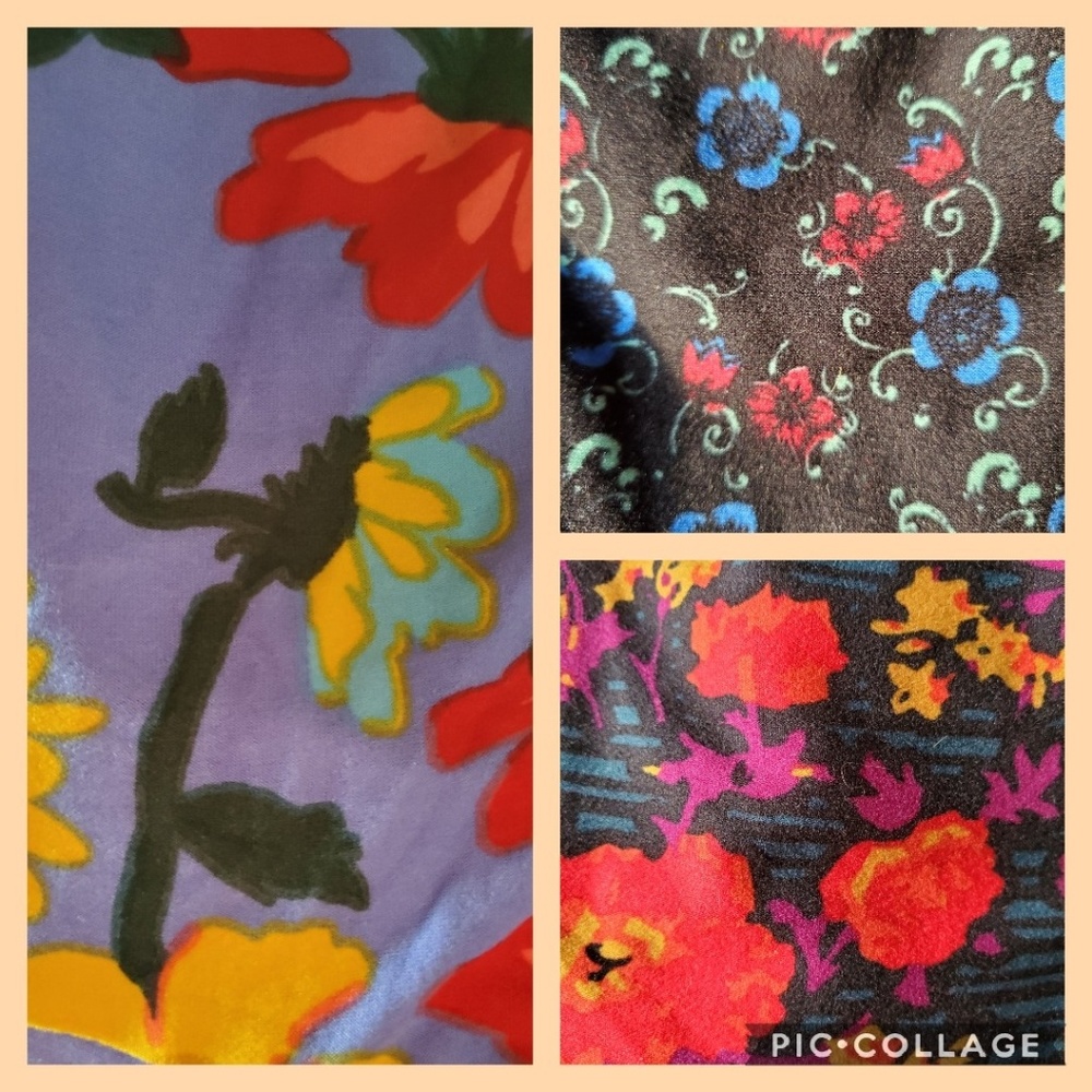LulaRoe TC Tall and Curvy Floral Leggings 3 Pack